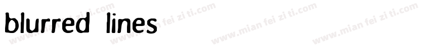 blurred lines字体转换